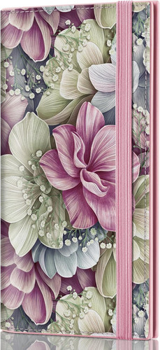 Boho floral checkbook - boho,