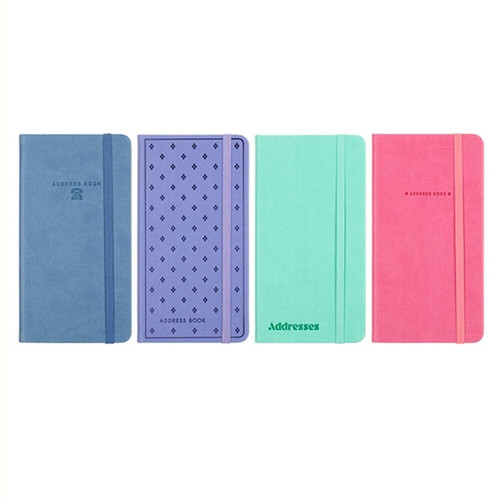 Slim cover address book with - cover,