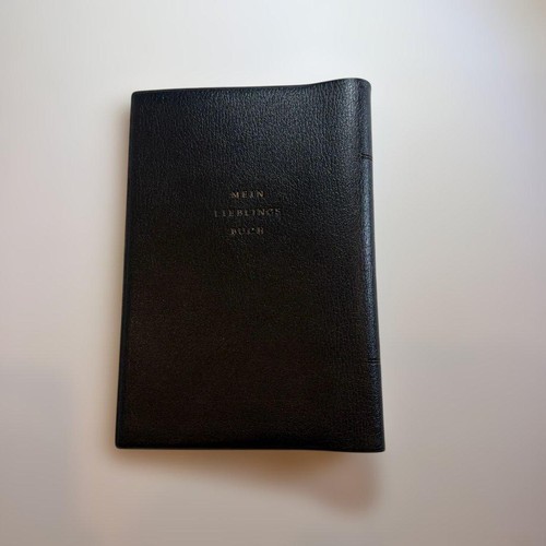 Black faux leather book - black, cover